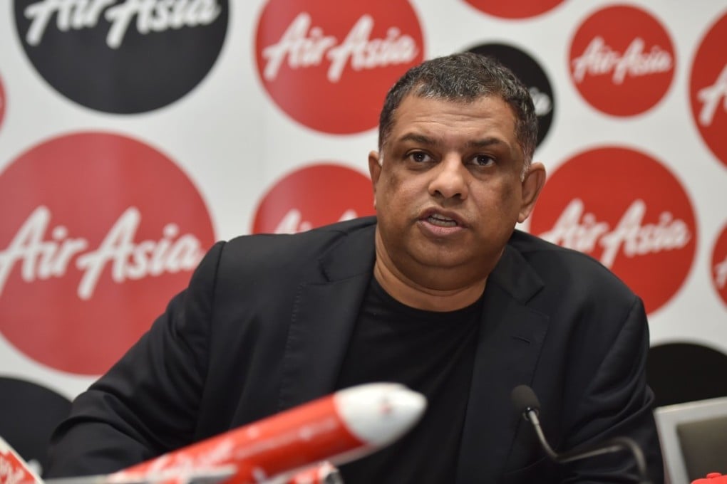 AirAsia Group CEO, Tony Fernandes speaks at a press conference in Sydney. Photo: AFP