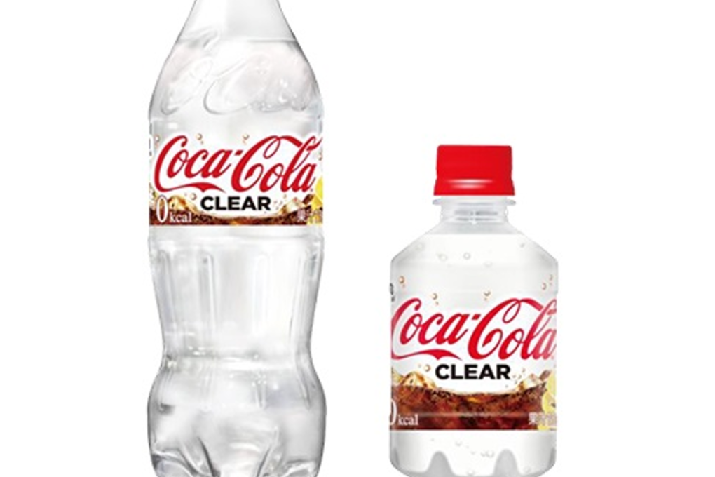 Coca-Cola Japan has released has a new version of Coke, and it is colourless. Photo: Coca-Cola Japan