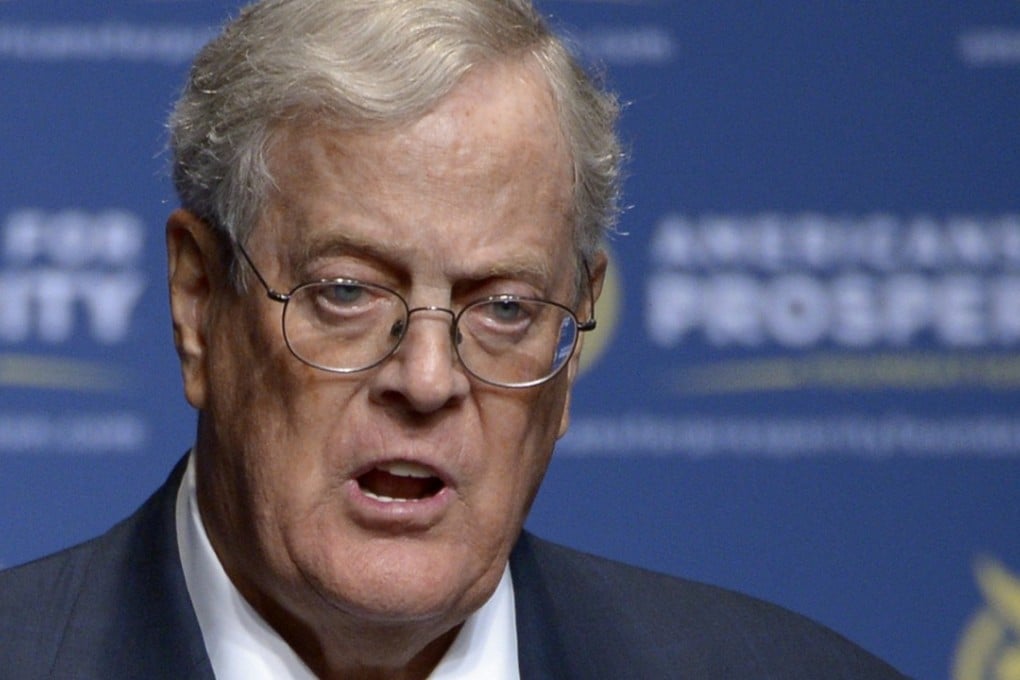 David Koch (seen in August 2013) is stepping down from his business and political activities due to failing health, it was announced on Tuesday. Photo: AP