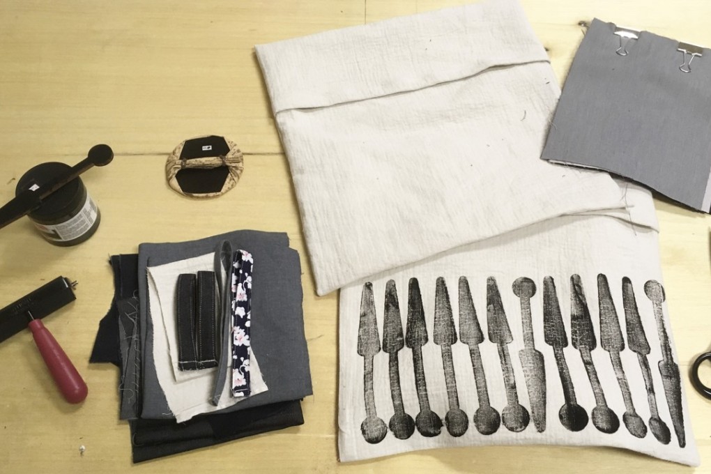 A souvenir-making kit at a “Chat Go! Let’s Build a Textile Village” workshop.