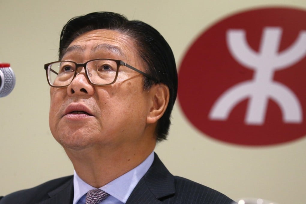 Frederick Ma talks to the press about his corporation’s findings. Photo: Dickson Lee