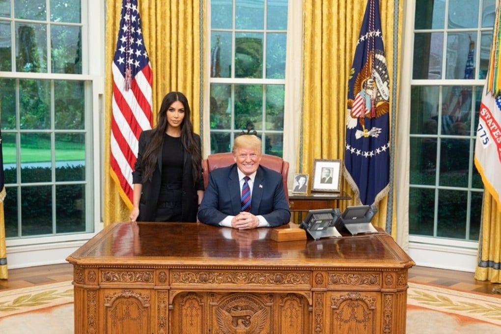 Kim Kardashian West is seen in The White House with US President Donald Trump on May 30. Kardashian West was arguing for the freedom of Alice Marie Johnson, who was imprisoned for live on a nonviolent drug charge. Photo: White House
