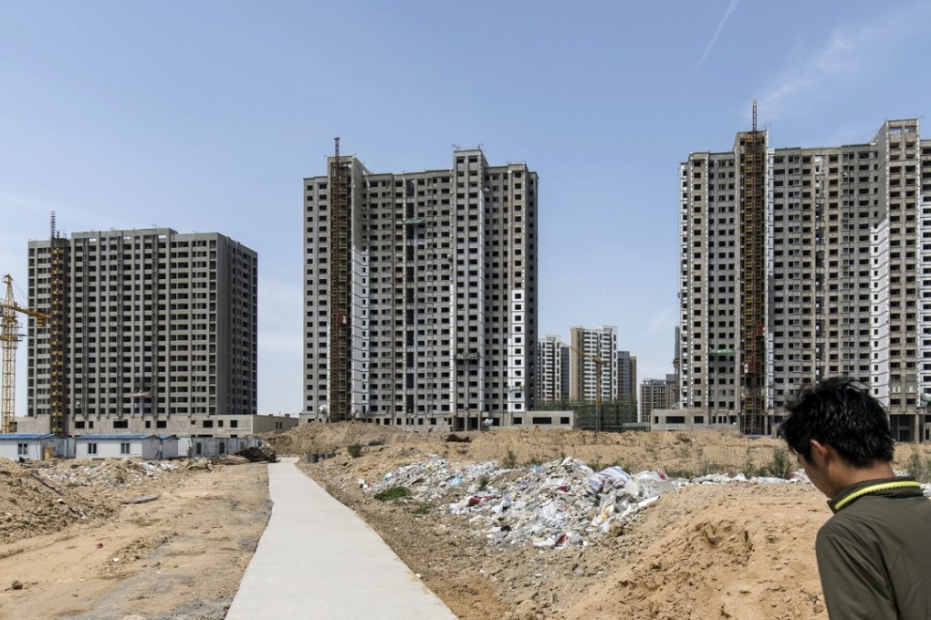 Residential buildings under construction in Qingdao, China. Photo: Bloomberg