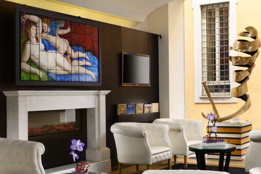 The foyer of The First Hotel Roma, Italy. Pictures: courtesy of The First Hotel Roma