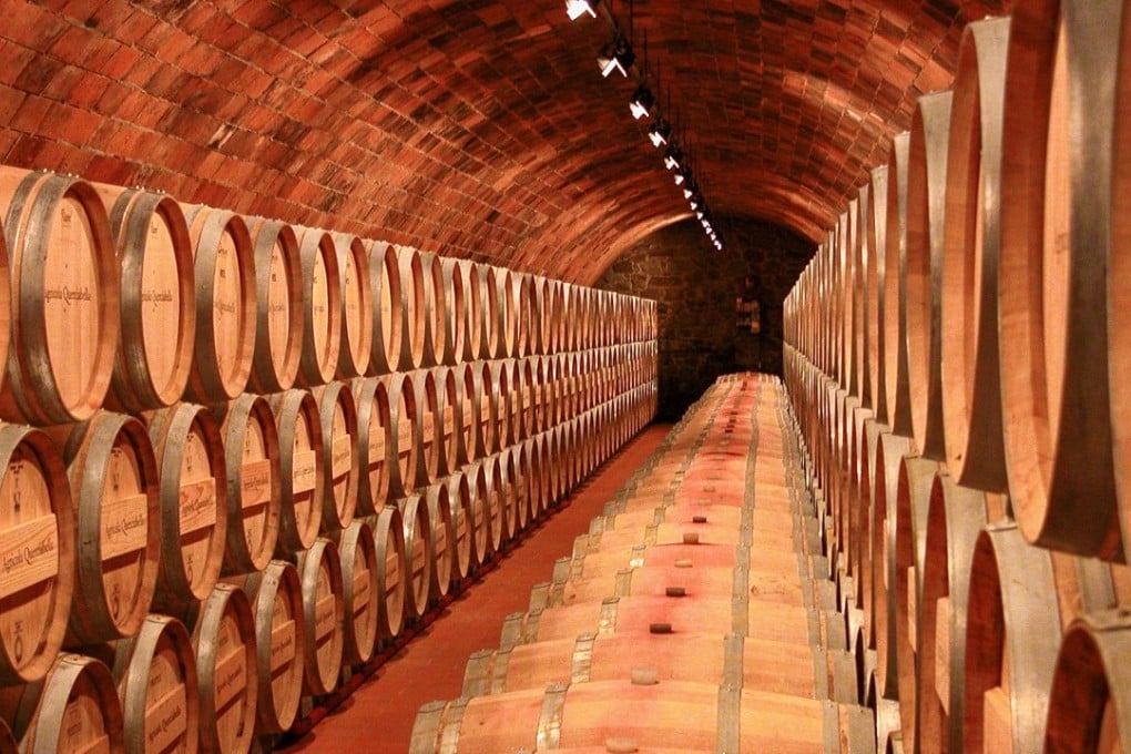 The cellar at Querciabella, which makes biodynamic wines. Picture: Alamy