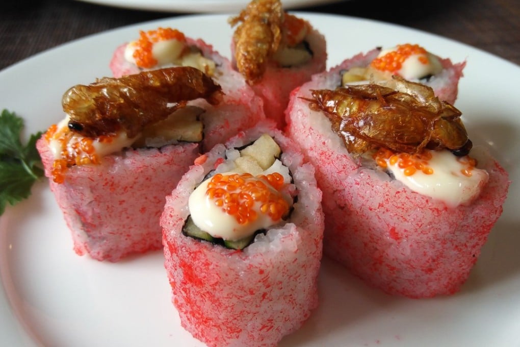 Some cockroach farmers sell their insects to restaurants to be made into dishes such as cockroach sushi. Photo: Handout