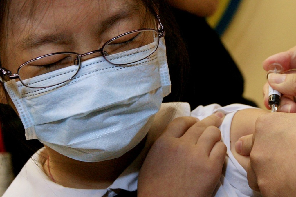 A low percentage of Hong Kong students have received flu vaccinations, at least partly due to scepticism over whether they work. Photo: Felix Wong