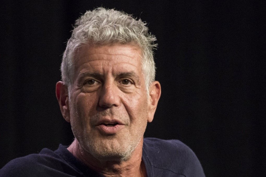 Anthony Bourdain speaks during the South By Southwest (SXSW) Interactive Festival at the Austin Convention Center in Austin, Texas, on March 13, 2016. MUST CREDIT: Bloomberg photo by David Paul Morris
