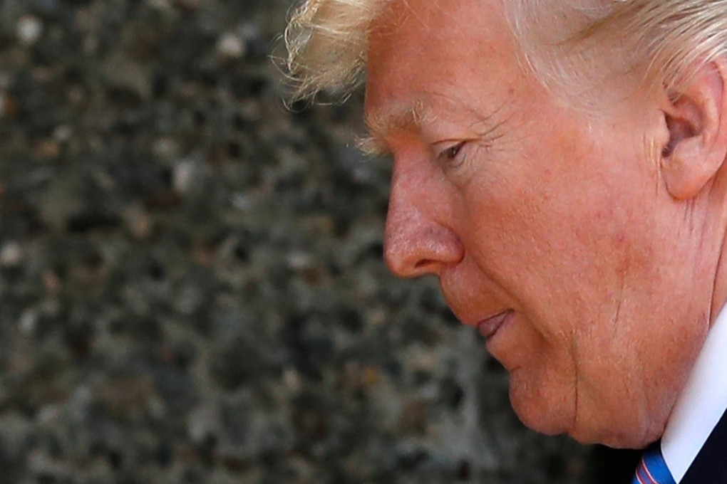 US President Donald Trump departs from the G7 summit in Canada on Saturday. Photo: Reuters