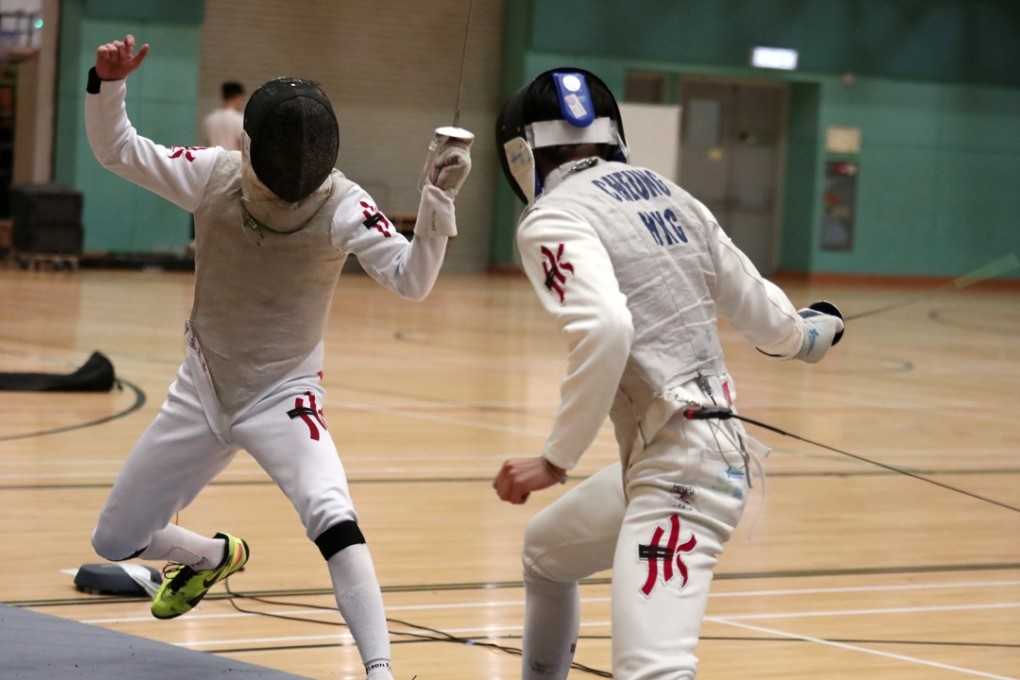 Ryan Choi Chun-yin (left) and Cheung Siu-lun during the President’s Cup final. Photo: Jonathan Wong