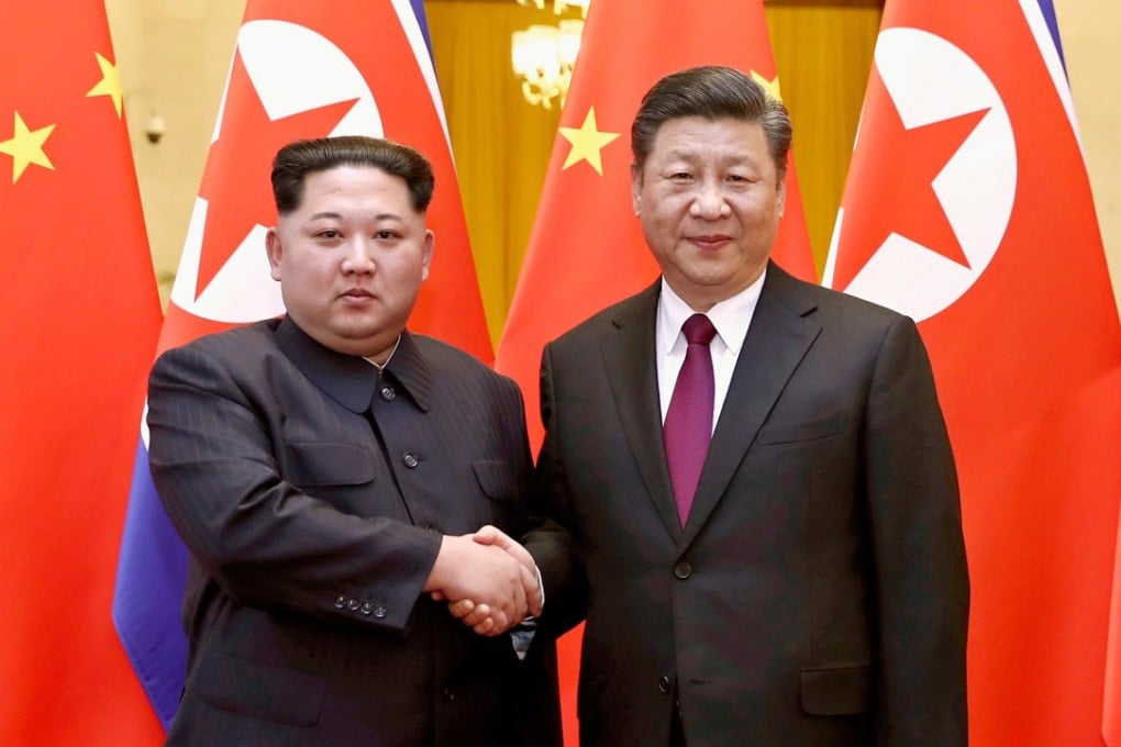 Kim Jong-un made his first trip abroad as North Korean leader in March, meeting Xi Jinping in Beijing as ties between the two countries improve. Photo: Xinhua via AP