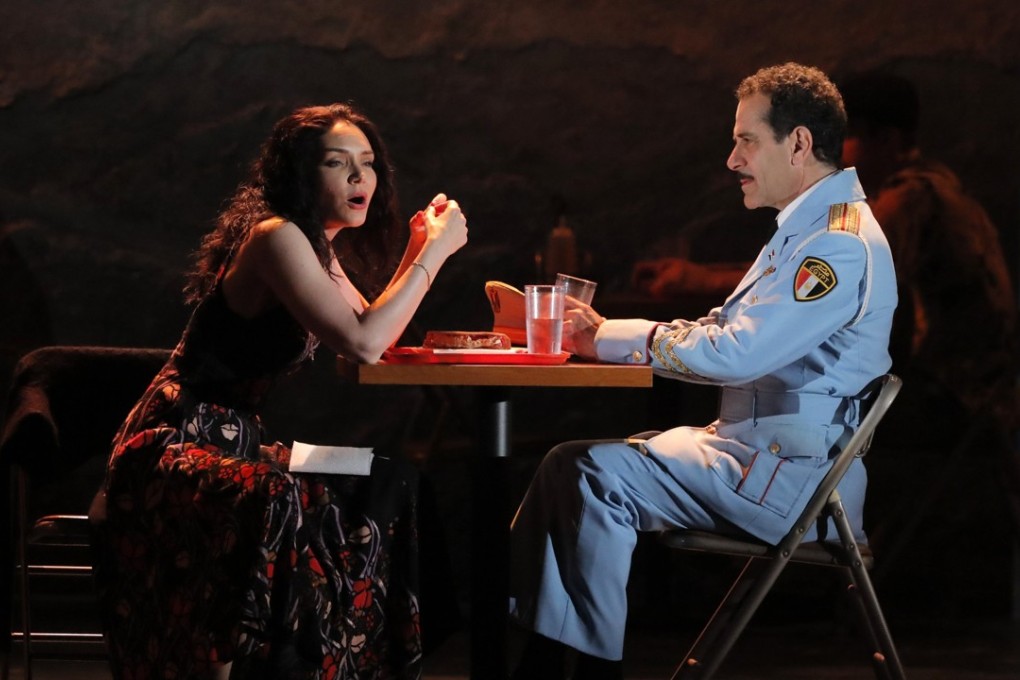 Members of the cast of “The Band's Visit”, Katrina Lenk and Tony Shalhoub, perform a scene at the Tony Awards. Photo: Reuters