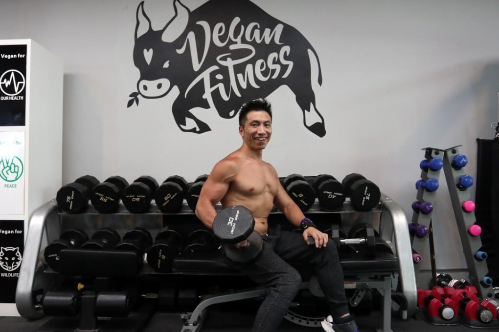 Vegan personal trainer and co-founder of Vegan Fitness Olis Chan. Photo: Jonathan Wong