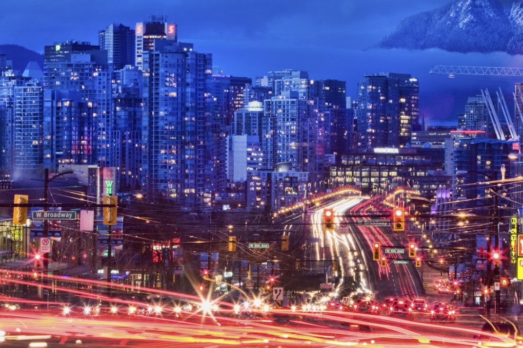 Traffic heads over Vancouver's Cambie Street bridge. The city has seen an influx of tens of thousands of wealthy immigrants since the late 1980s, mostly from Hong Kong and mainland China. Photo: Tourism Vancouver