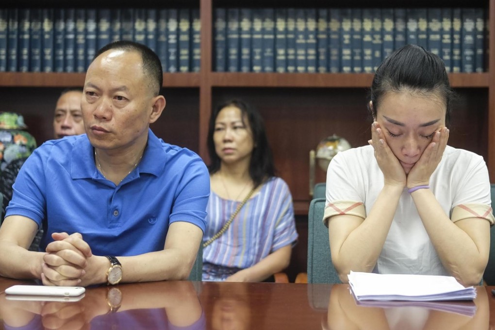 Jiang Yue’s father, Jiang Yong, and cousin, Xu Xiang (pictured on Friday), are appealing for justice after a plea agreement reduced the punishment for the woman who killed Jiang, 19, after a car accident in 2016. Photo: Xinhua