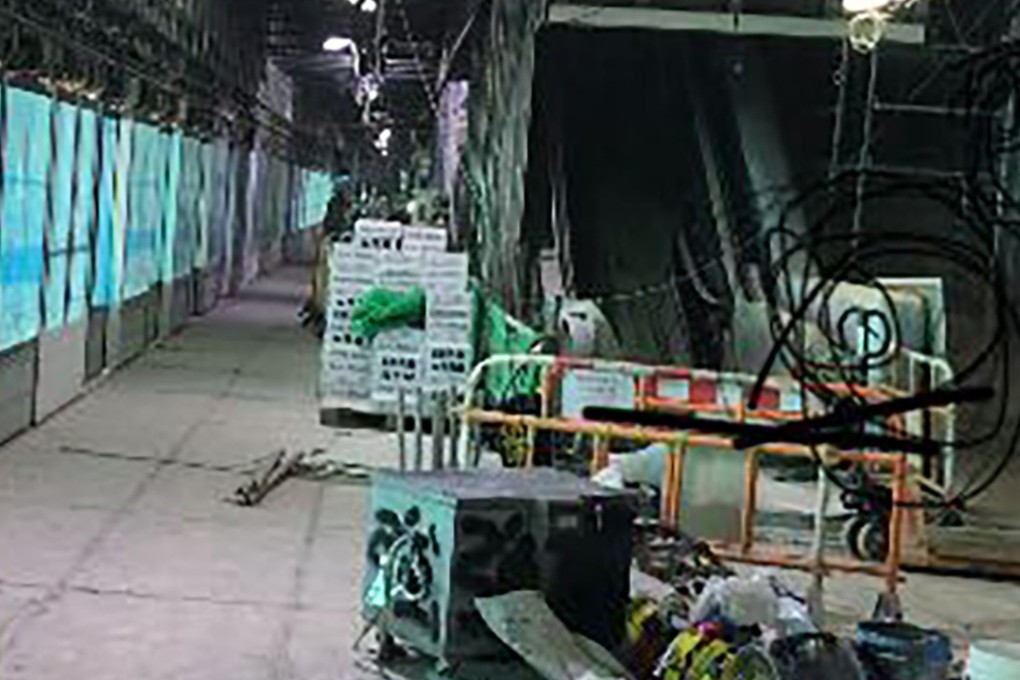 The construction site at To Kwa Wan Station where the latest incident of substandard work is said to have taken place. Photo: Handout