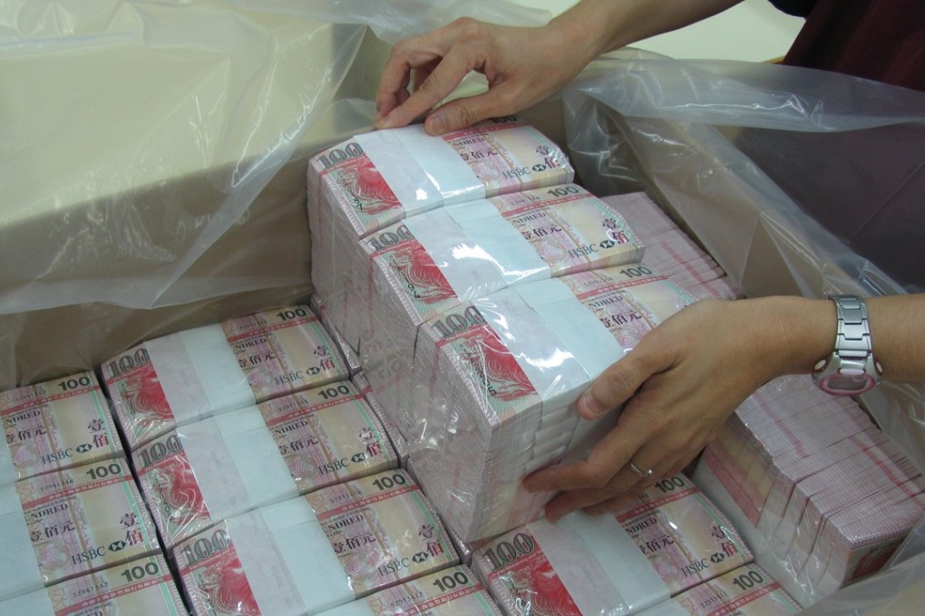 HKMA’s intervention has resulted in the city’s aggregate balance dropping by 40 per cent to HK$109 billion since April, thereby reducing the availability of funds for lending between banks. Photo: Hong Kong Monetary Authority