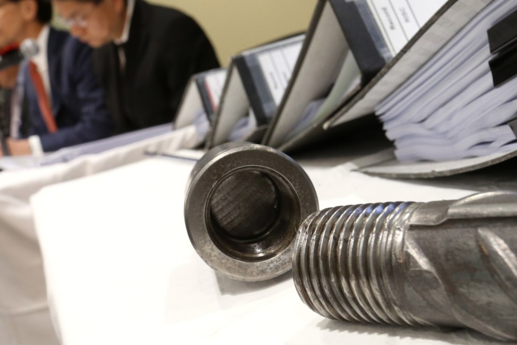 On five occasions faulty steel bars were found installed on platforms in Hung Hom station during construction for Hong Kong’s most expensive rail link. Photo: Dickson Lee