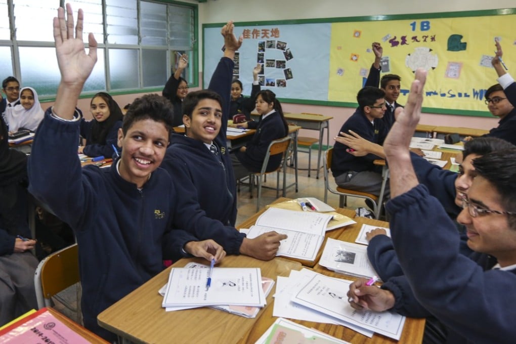 Non-Chinese-speaking students attend a class at a secondary school in Tseung Kwan O in 2015. Photo: Nora Tam