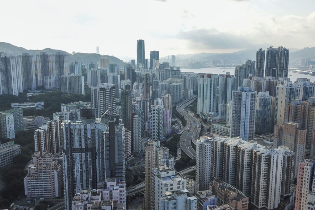 An aerial view of Shau Kei Wan and Sai Wan Ho in eastern Hong Kong. Property prices in the city continued to rise for the 25th straight month in April. Photo: Roy Issa