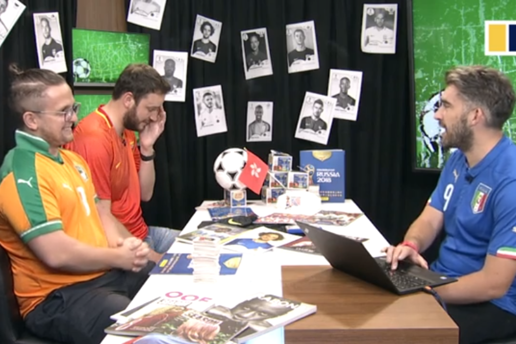 Post journalists Nic Atkin, Paul Ryding and Jonathan White having a laugh while producing ‘World Cup on Standby’. Photos: SCMP