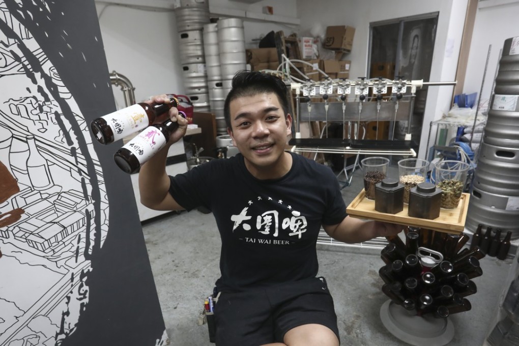 Henry Wu at the Tai Wai Beer microbrewery in Kwai Chung. Pictures: Jonathan Wong