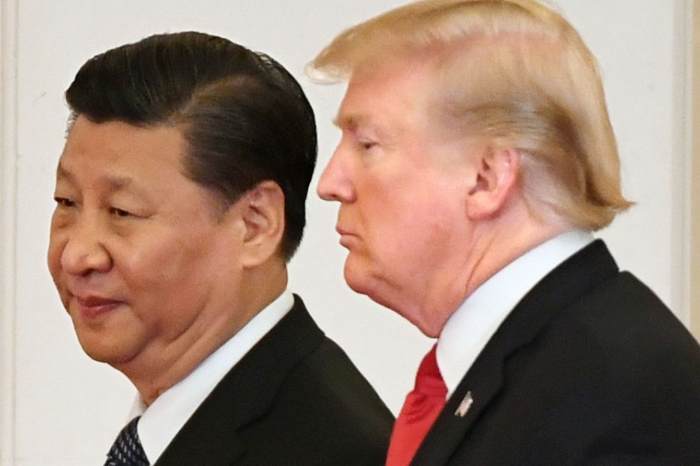 Xi Jinping and Donald Trump meet in November in Beijing. China hit back hours after the US slapped punitive tariffs on US$50 billion of Chinese products on Friday. Photo: Kyodo