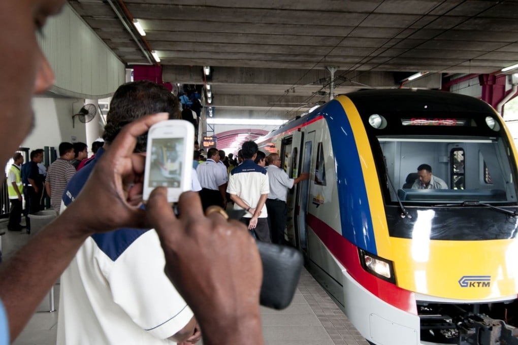 China-made trains such as this one in Kuala Lumpur, may be a less common sight as high-speed rail links in Malaysia are under threat. Photo: Xinhua
