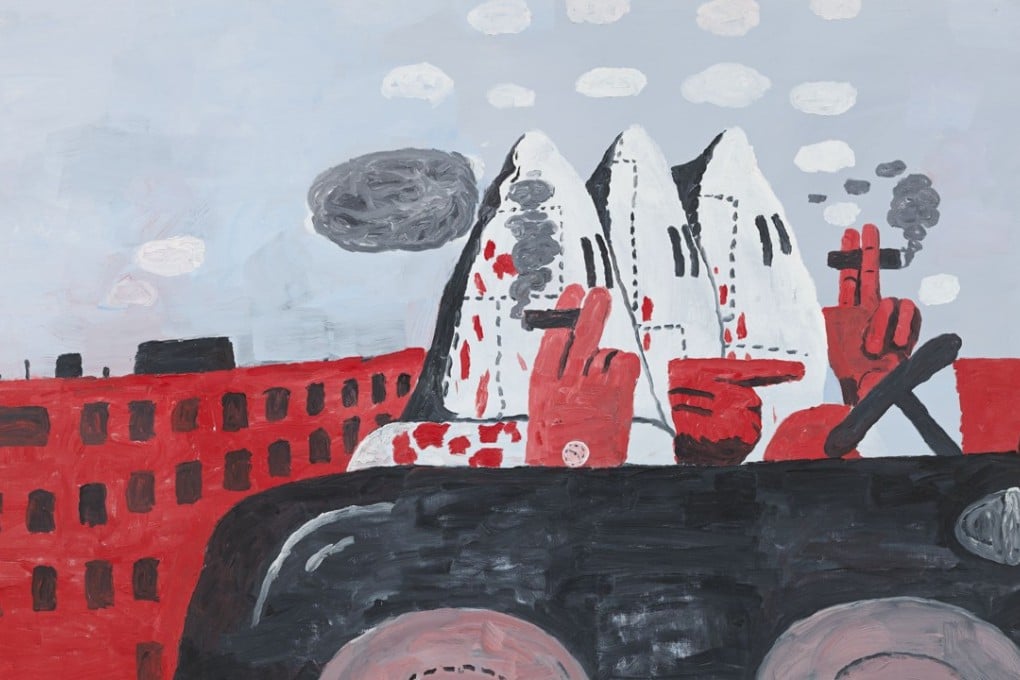 Riding Around (1969) is one of many artworks by Philip Guston currently on show in Hong Kong at the Hauser & Wirth art gallery in Central. Photo: Genevieve Hanson