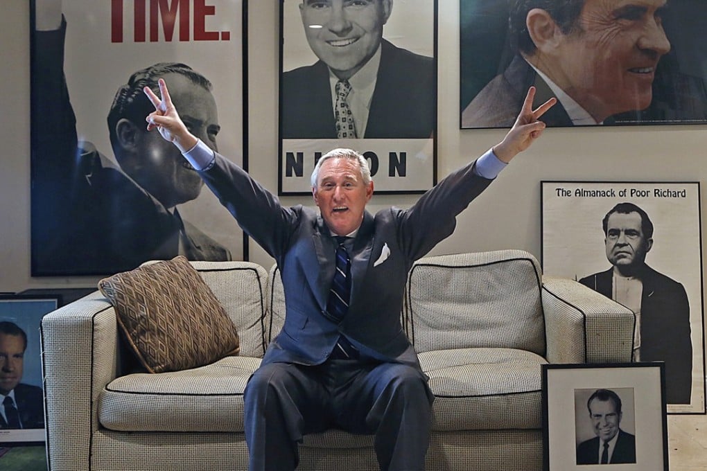 Roger Stone, pictured at his office in Fort Lauderdale, Florida, in 2014, is a veteran Republican political operative. Photo: Miami Herald via TNS
