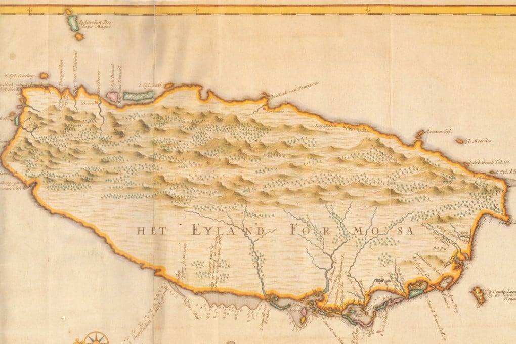 Vintage Dutch map of Formosa (Taiwan).