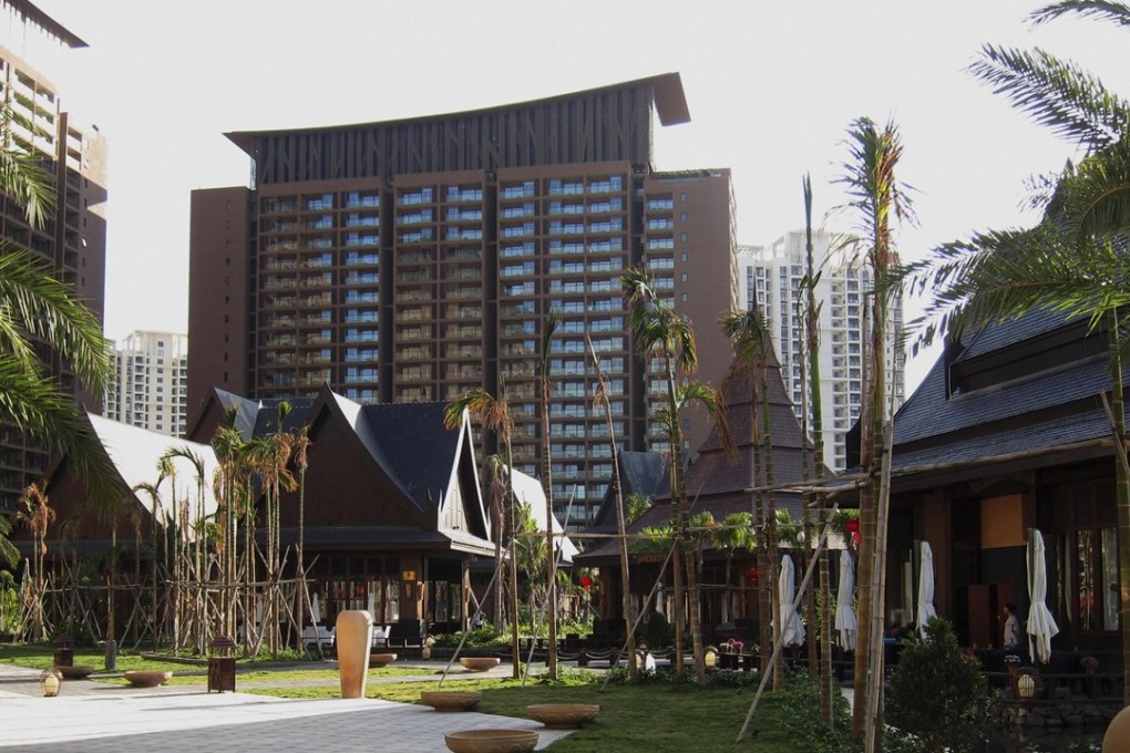 The Mangrove Tree Resort World on Sanya Bay, Hainan island, seen in 2013. The resort recently won a court case over its quasi-casino, which let players redeem winnings for accommodation, luxury goods, jewellery and artwork for sale at the resort. Photo: Reuters