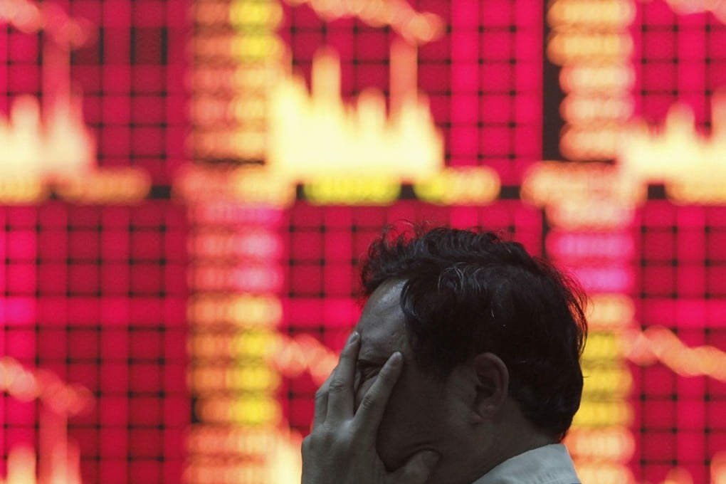A broad-based sell-off has pushed the Shanghai and Shenzhen indices lower by 3.8 per cent and 5.8 per cent respectively. Photo: Reuters