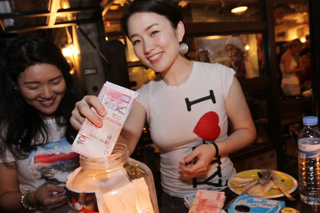 Hongkongers donated an average of about HK$896 (US$114) each over the past year, according to survey findings. Photo: Franke Tsang