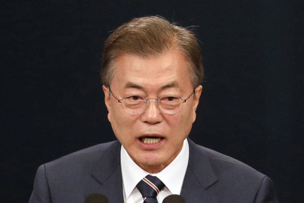 South Korean President Moon Jae-in. Photo: Bloomberg