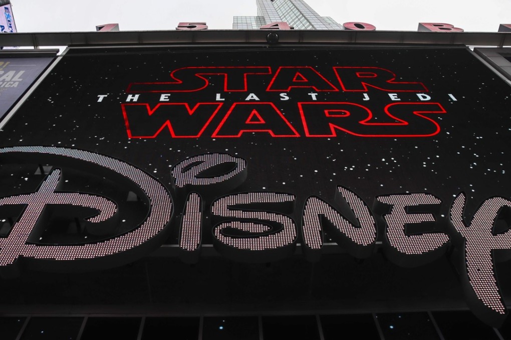 The Disney store in New York’s Times Square in December. Photo: Getty Images North America via AFP