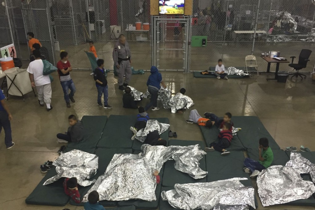 Children are seen at the Central Processing Centre in McAllen, Texas, on May 23. Photo: US Customs and Border Protection handout via AFP