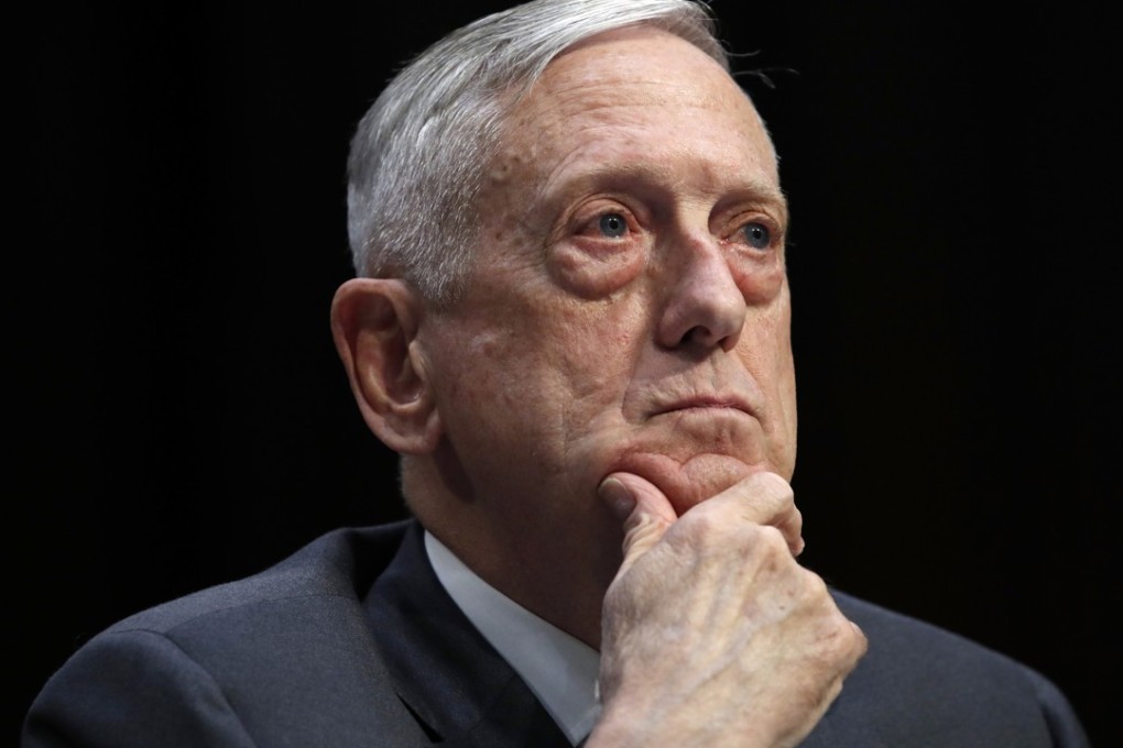 US Secretary of Defence Jim Mattis rebuked Beijing this month for its military build-up in the South China Sea. Photo: AP