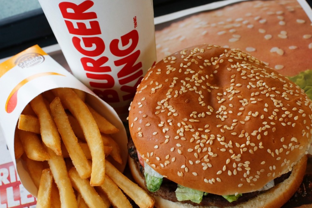 A Burger King Whopper meal combo at a restaurant in the United States. Burger King says it’s sorry for offering a lifetime supply of Whoppers to Russian women who get pregnant from World Cup players. Photo: AP