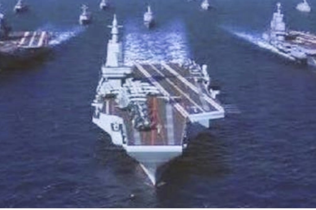 According to this illustration, China’s latest aircraft carrier will have a catapult launch system. Photo: Wechat