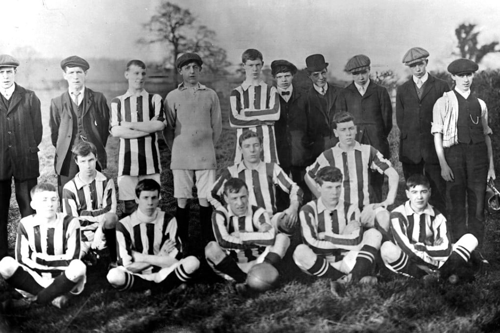 An amateur English soccer team in the early 20th century. England exported the game to the European continent, which adopted and adapted its English name, football. Photo: Tony Henshaw