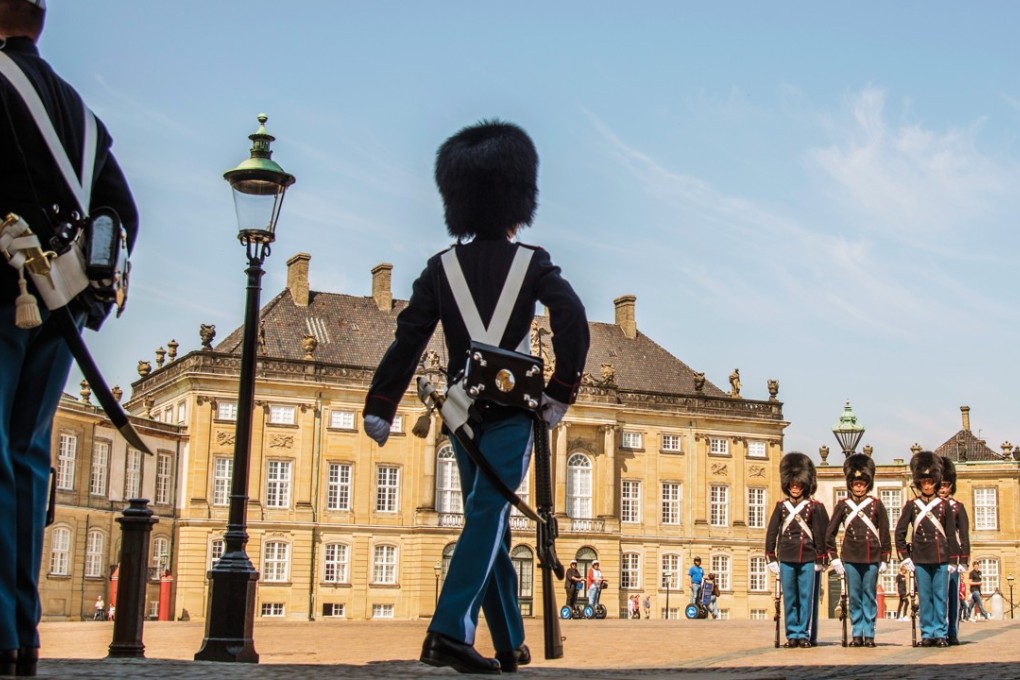 The changing of the guard at Amalienborg Palace. Pictures: Tim Pile