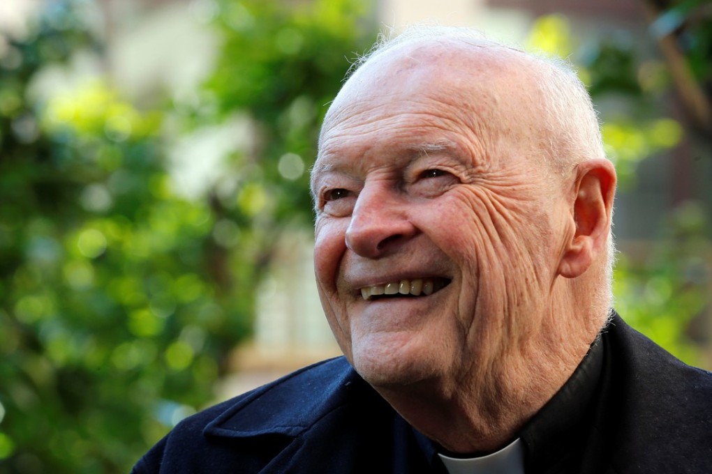 The retired archbishop of Washington, Cardinal Theodore McCarrick (shown in 2013), has been asked to cease public ministry after the Vatican found that he was credibly accused of sexually abusing a teenager almost 50 years ago. Photo: Reuters