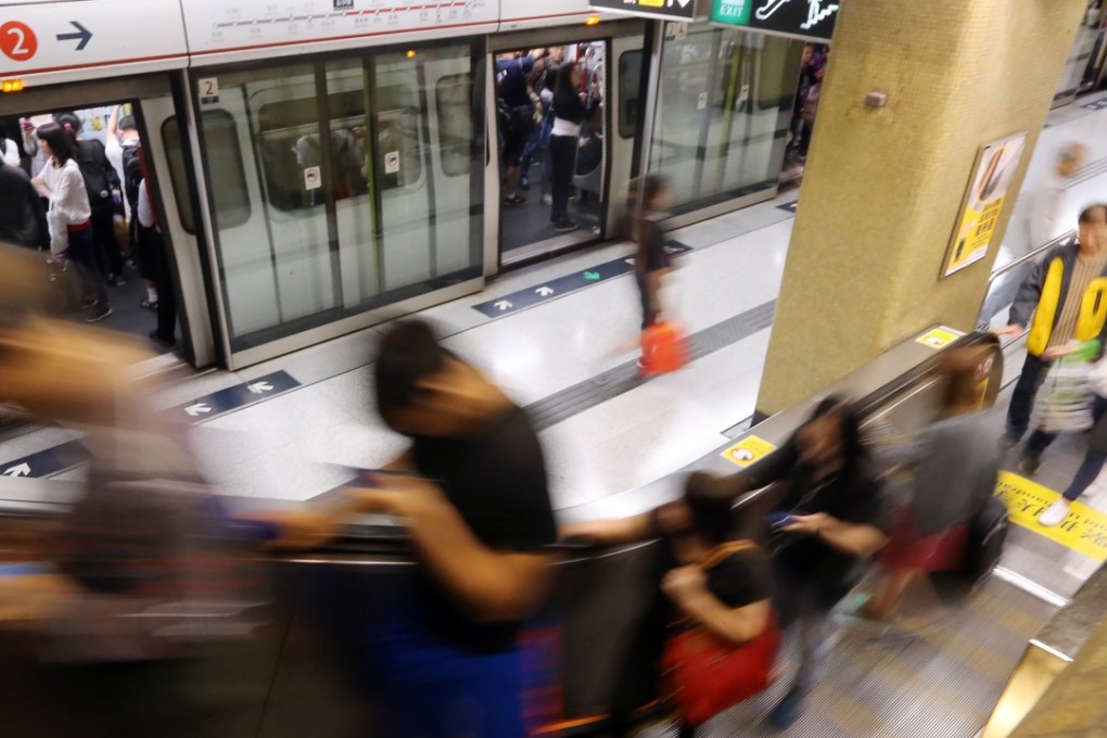 The fight occurred on a Central-bound train. Photo: Felix Wong