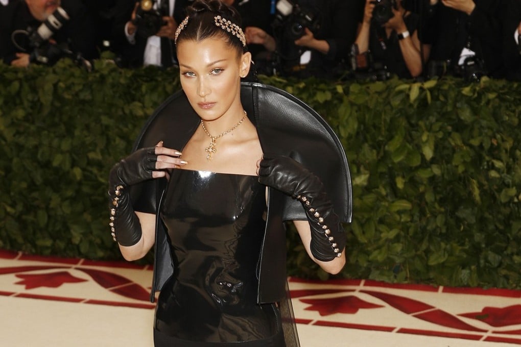 US model Bella Hadid was in Hangzhou, China recently to promote the Chrome Hearts fashion range. Photo: EPA-EFE
