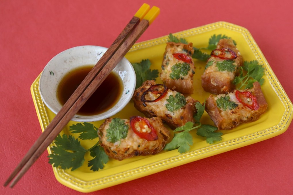 Shrimp toast cooked by Susan Jung. Picture: Edmond So