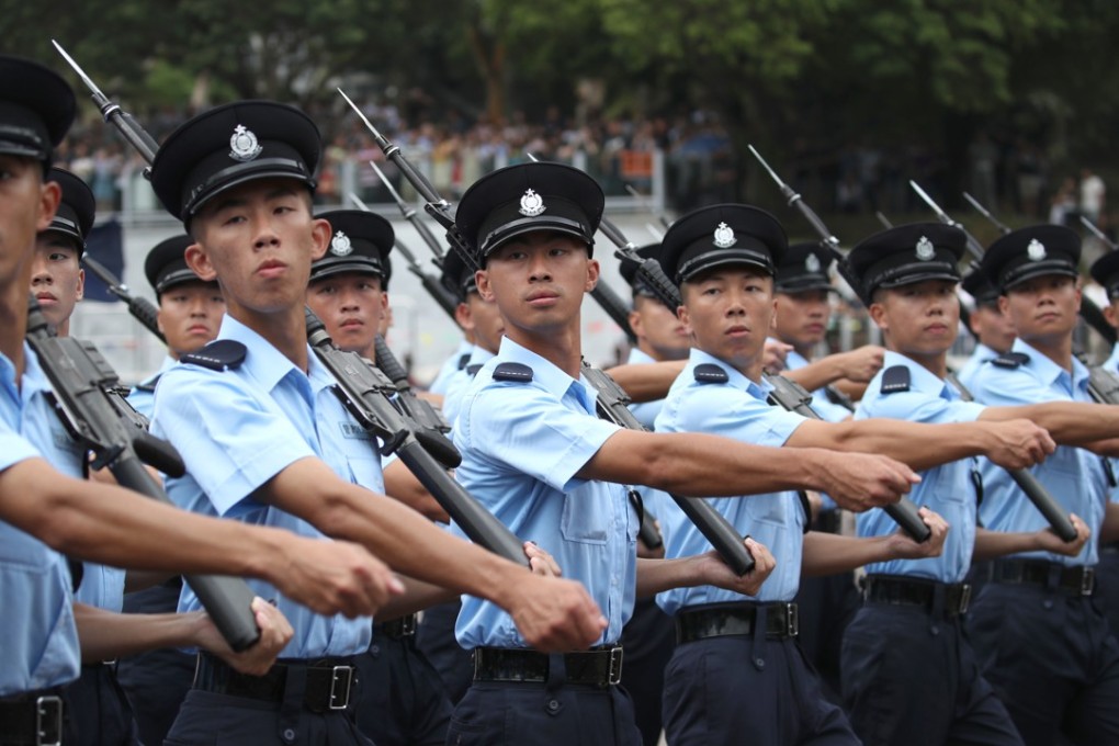 In the first half of the year, one Hong Kong policeman was arrested on average per week for a crime of some kind. Photo: Edward Wong