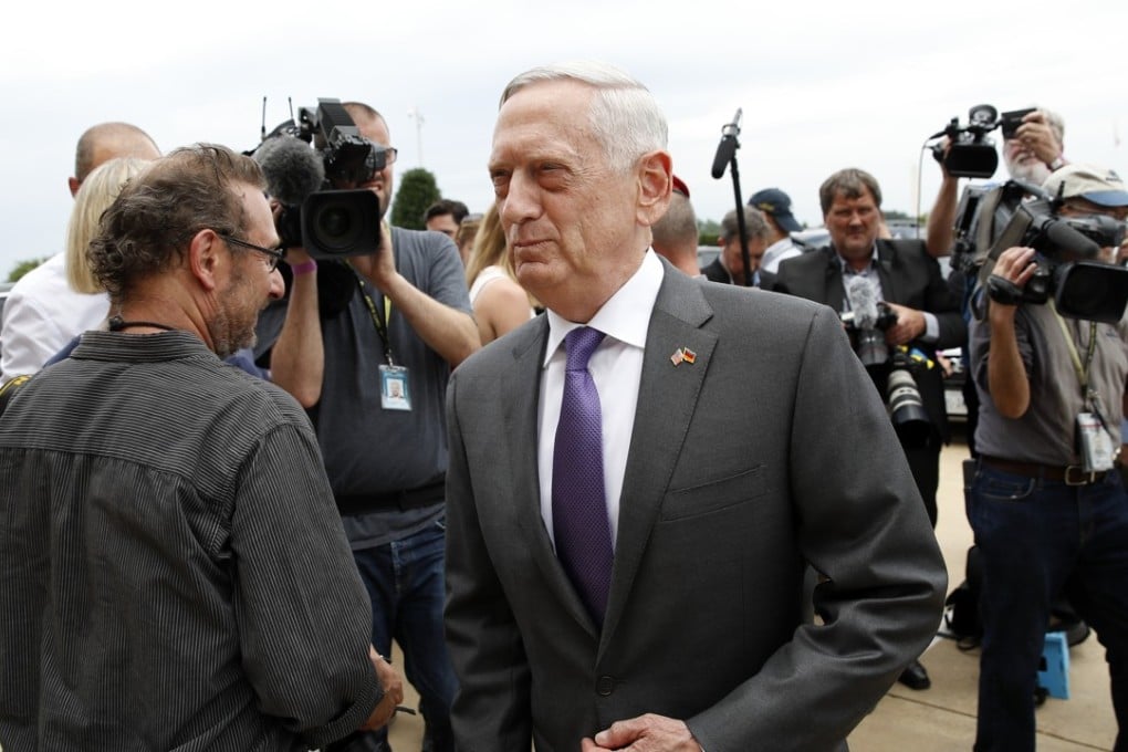 US Defence Secretary Jim Mattis said he would “do a lot of listening” in talks with China, recognising Beijing’s influence on the Korean peninsula as negotiations continue over denuclearisation. Photo: AP
