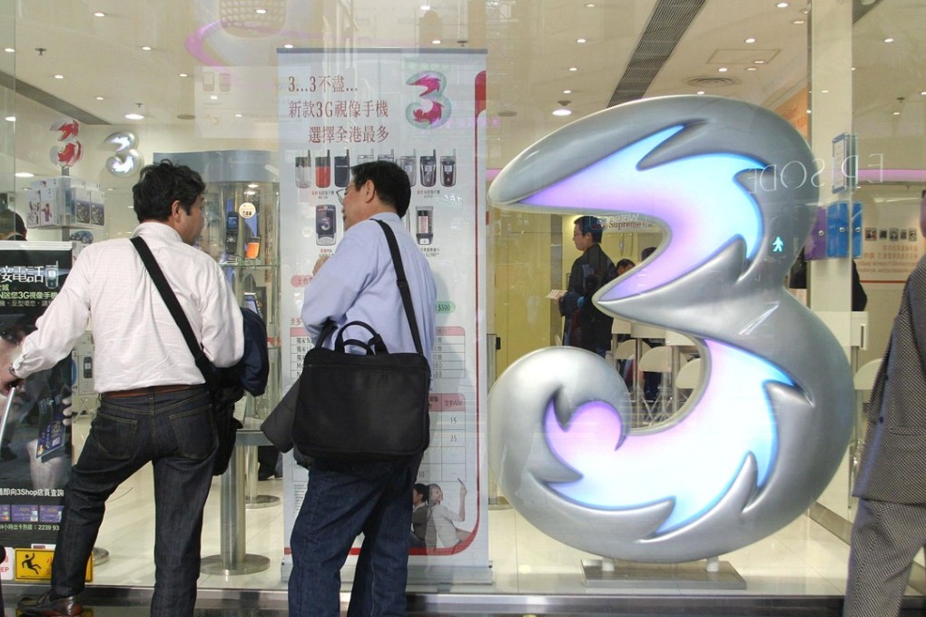 3 Hong Kong is among operators conducting indoor and outdoor tests for 5G after getting temporary permits from the Communications Authority. Photo: AFP