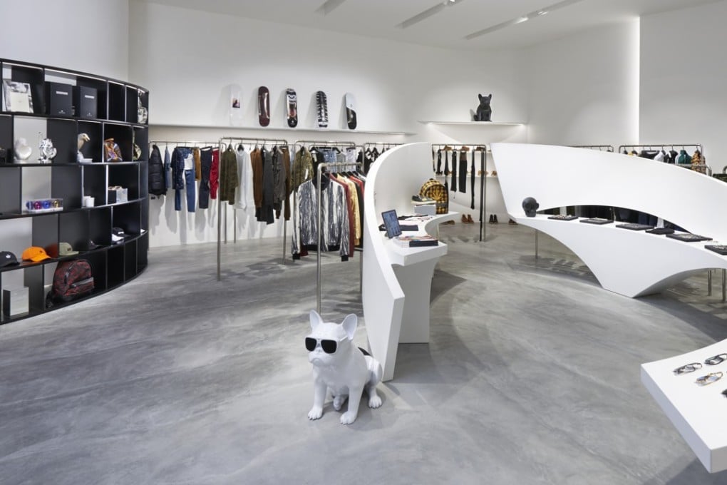 The interior of Surrender in Singapore, the multi-brand fashion boutique Mae Tan runs.
